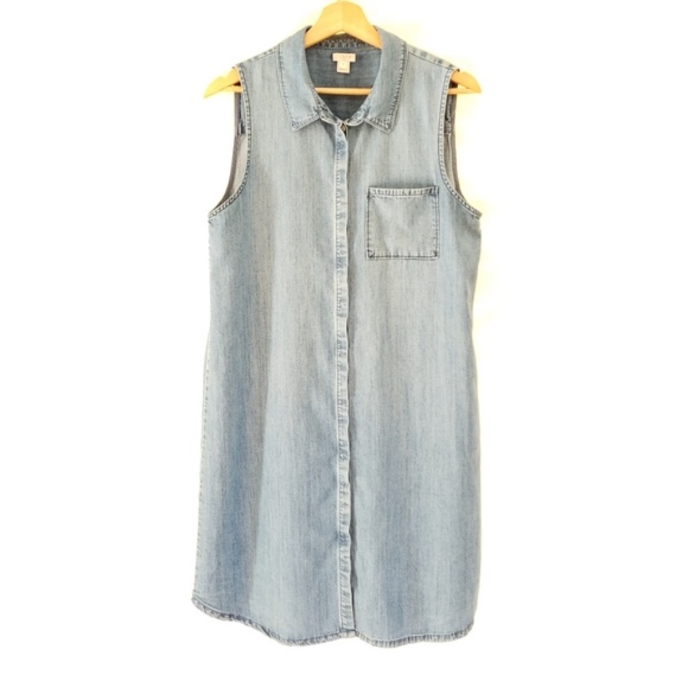 J.CREW Sleeveless Denim Dress
